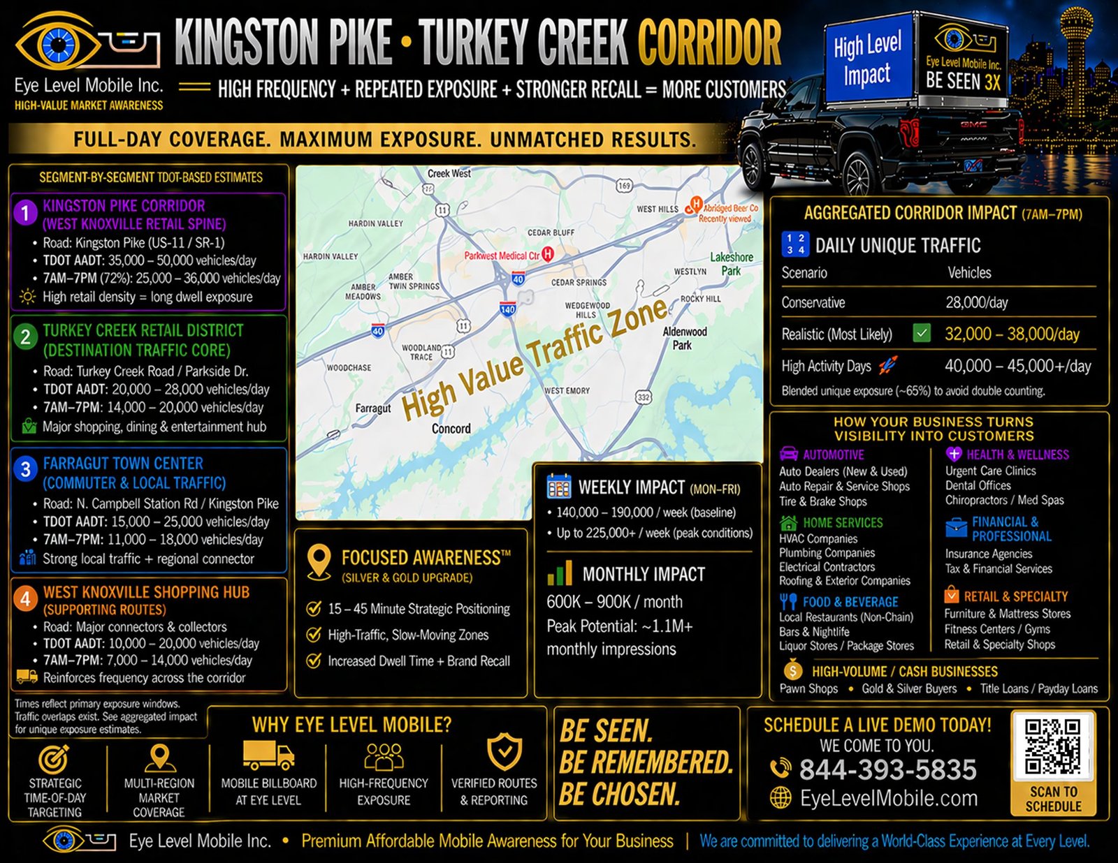 Halls Broadway Clinton Highway corridor route brochure